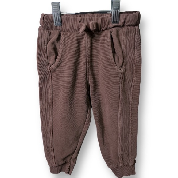 Zara Baby Ribbed Drawstring Jogger Sweatpants - Picture 1 of 4